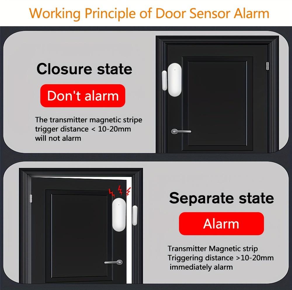 Tuya WiFi Window Door Sensor Wireless Door Detector Alarms Smart Life APP Remote Control Work with Alexa Google Home Smart Home Waterproof Motion Detection