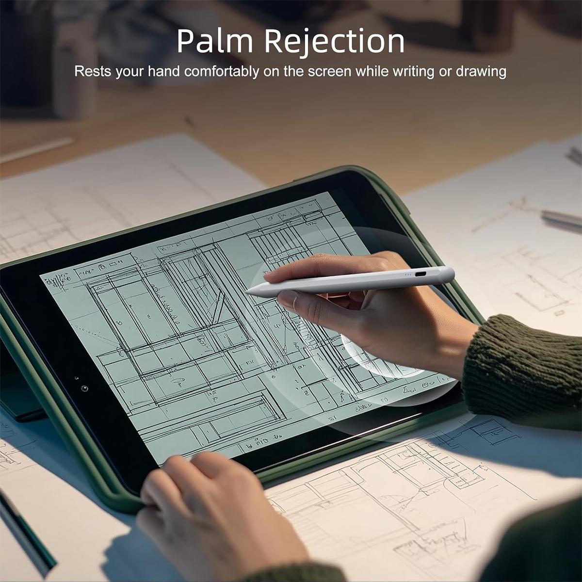 Universal Stylus Capacitive Touch Pen for iOS and Android - USB Rechargeable, Perfect for Tablet and Phone, Tablet Writing Tool