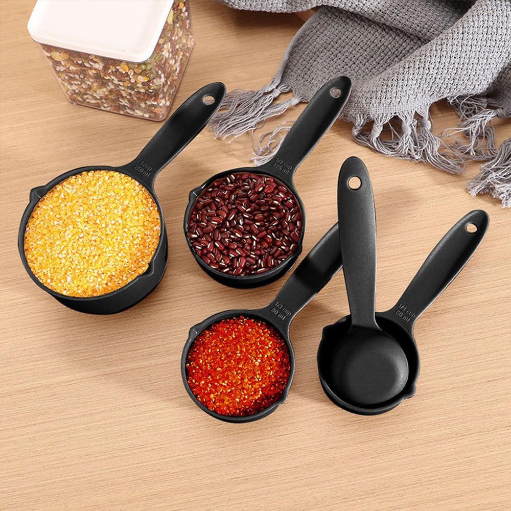 11pcs Plastic Measuring Cups, Spoons and Egg Yolk Separator Divider Set - Kitchen Measuring Tool, Stackable Measure Cup for Liquid & Dry Measuring, Kitchen Gadget for Cooking & Baking, Kitchen Tool | Modern Kitchenware | Durable Plastic