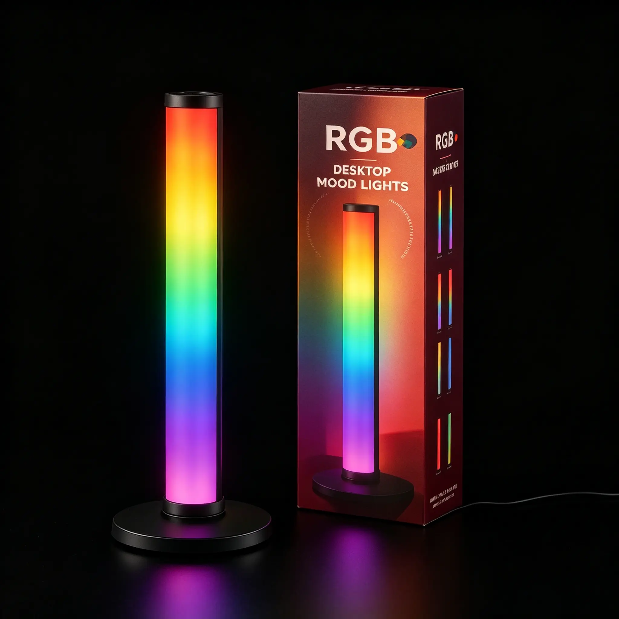 RGB Smart Ambient Lamp Pole, Music Sync LED Standing Light with APP & Remote Control, Color Changing Atmosphere Light, Lighting Effects for Gaming Room Bedroom Live Stream Party Decor Holiday Lights