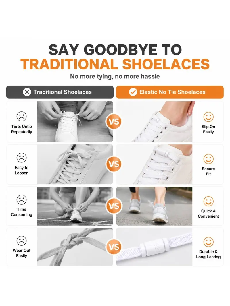 10 Pairs Adjustable Laces with Locks, Elastic Stretch Shoelaces for Kids and Adults, Quick Install Sports Shoes Laces, Shoe Strings for Sneakers