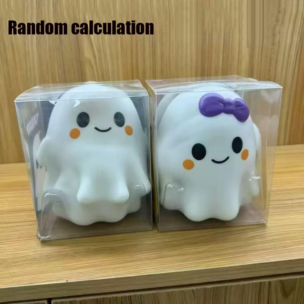 Halloween Ghost Stress Relief Toy, Slow Rebound Funny Mallow Candy, Perfect for Halloween Decor, Fans, Squeezing, Soft and Plush, Slow Rebound Squishies