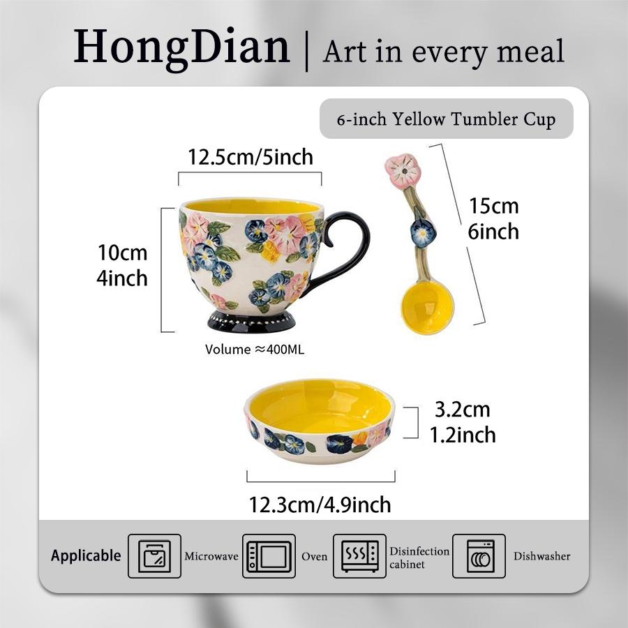 50 Fuya Life Series Ceramic Tableware Set, Farmhouse Style, Durable & Easy Clean, Ideal for Home & Gifts, Multiple Sizes Available