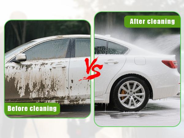 Electric Pressure Washer, 2600 PSI 2.4 GPM Power Washer with 4 Nozzles & Foam Cannon, for Driveways, Cars, Fences, Decks, Patios & Outdoor Cleaning Hose Home