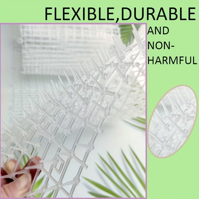 4m Anti-Cat Net & Deterrent Mat Roll, Outdoor Plastic Fence for Balcony, Roof, Garden & Flower Beds, Pet Barrier to Keep Cats Away