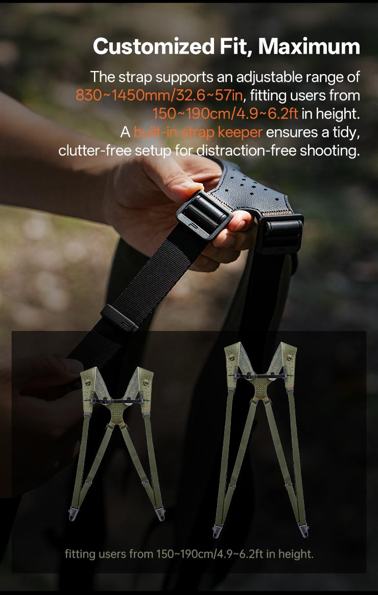 PGYTECH Camera Strap Master for Muti Cameras, Dual Shoulder Camera Straps