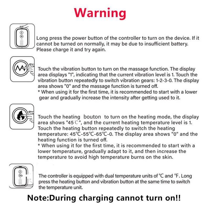 Waist Massager, Red-Light 3-speed Hot Compress & 3-speed Vibration, USB Rechargeable Waist Massage Belt, Period Massage Belt, Personal Care Appliances for Women