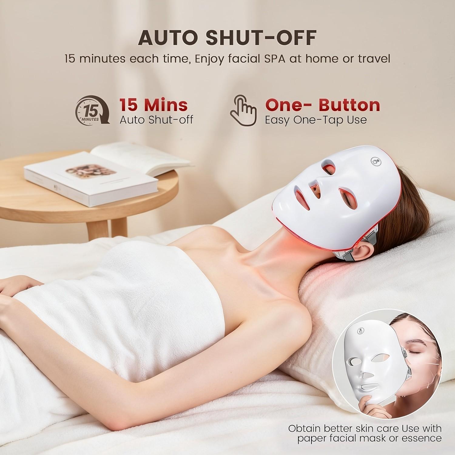 2027 New Light Therapy Mask, LED Mask, Skin Repair, Acne Removal, Anti-Wrinkle, Portable Skincare Tool, Facial Care Tools, USB Charging, Home Beauty Kit, Free Cleansing Brush