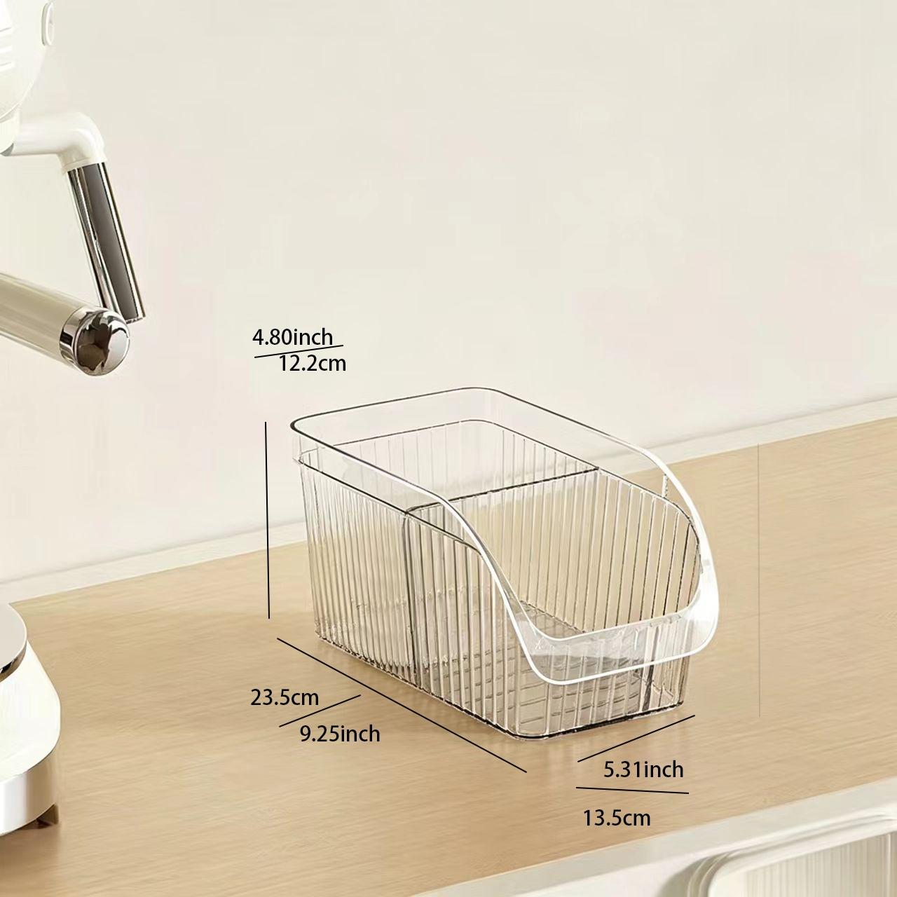 Multifunctional Storage Box for Coffee Cups, Disposable Paper Cup Organizer, Partitioned Plastic Home Luxury Storage Box