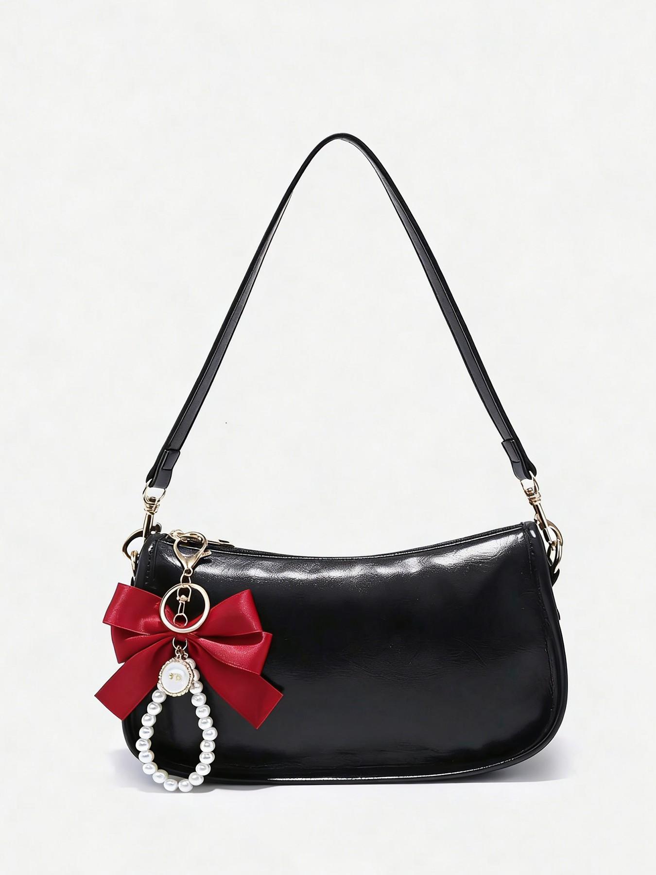 Personalized fashion exquisite versatile bow pendant, simple and casual versatile luxury bag pendant, sweet niche design multi-color optional suitable for daily bag accessories, gift  Key chain small objects, Bag Charm Keychain, Charms For Bags