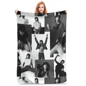 Jungkook Soft Funny Throw Blanket - Cute Flannel Fleece Blanket for Bed, Sofa, Warm Air Conditioner Quilt, Cozy Lightweight Linen for Fans as Gift Suitable as a gift sizes 60*80,30*40 ,40*50 50*60