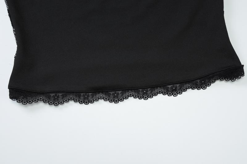 Women's Solid Color Lace Floral Spliced Ruffles Trim Sheer Long Sleeve Tee, Sexy Flower Pattern Designed Slim-fit T-shirt for Party Club Holiday, Ladies Summer Clothes, Top