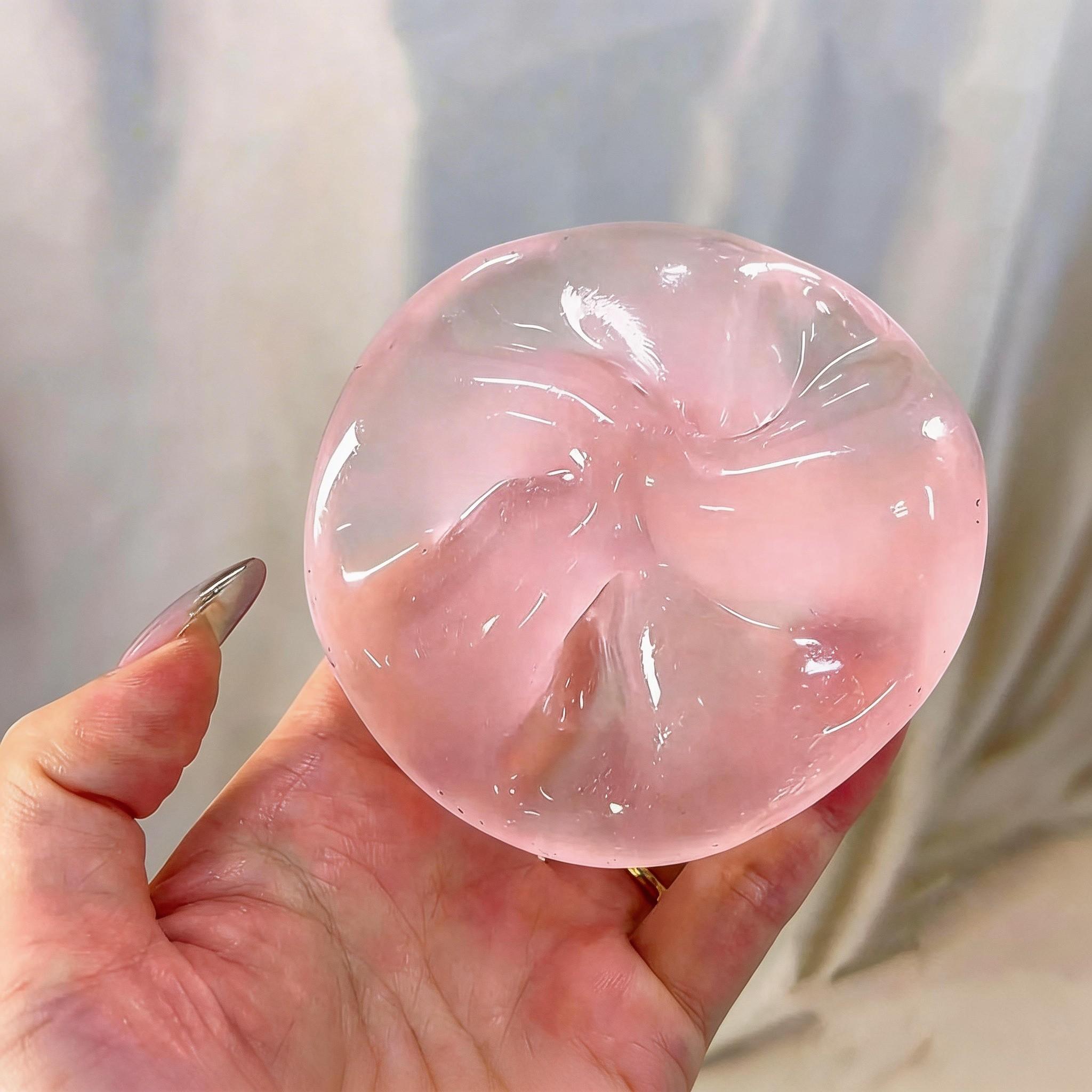 Blue/Pink Coconut Oil Slow-Rebound Squeeze Ball – 6cm Stress Relief Toy, suitable for anxiety relief, ideal for adults, teenagers, and those with autism sensory needs, a perfect holiday gift marble ez