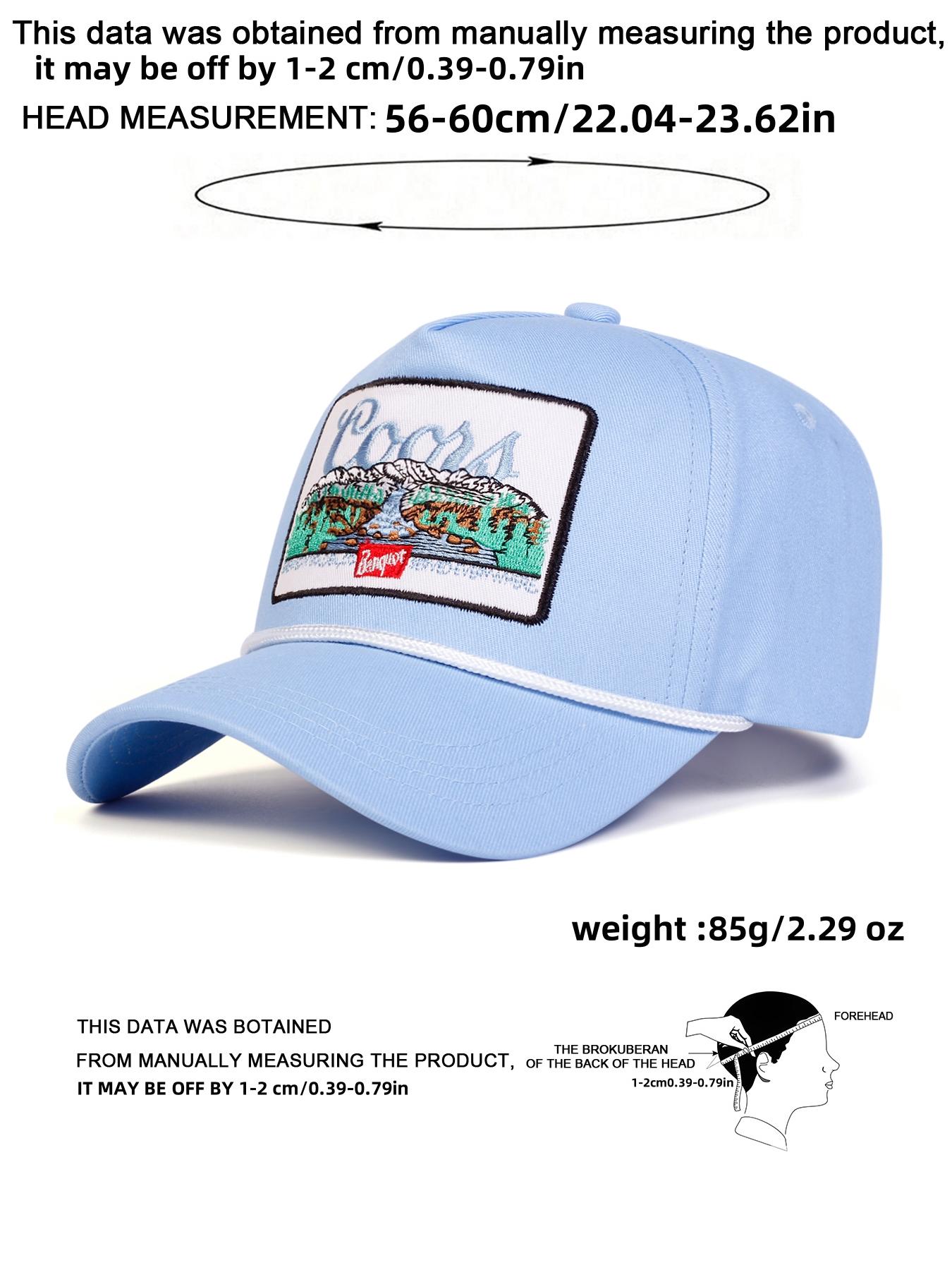 Unisex La Letter Baseball Cap, Adjustable Fitted Sun Protection Hat, Casual Outdoor Travel Beach Vacation Headwear for Men Women, High Quality Hat