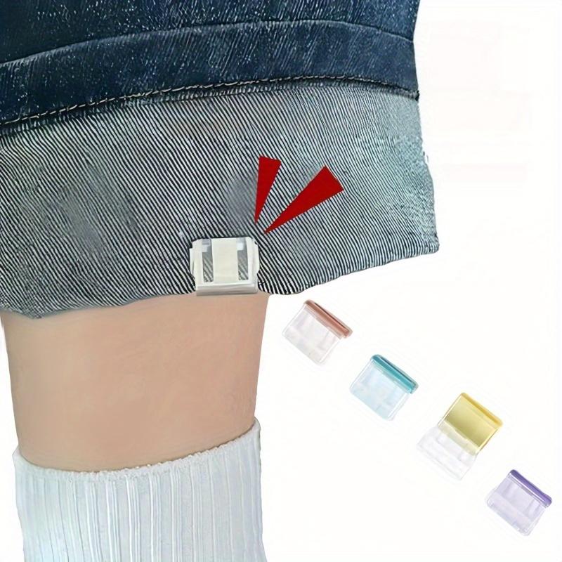 Invisible Pants Clips, Seamless Button Design, Anti-Slip & Non-Binding, Durable Plastic, Easy Installation, Closet Must-Have, Travel Essential, Adjustable Buttons