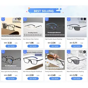Luxury Diamond Cutting Photochromic Reading Glasses Men Business Rimless Eyeglasses Women Color Changing Presbyopia Eyewear
