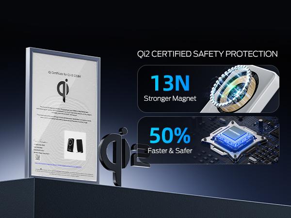 MOVE SPEED Qi2 Certified Magnetic Power Bank Kickstand, 5000mAh(0.3inch)/10000mAh(0.5inch) Ultra Slim MagSafe Portable Charger 15W Ultra-Fast Charging Portable Charger, 30W USB-C MagSlim Charger with Cable for iPhone 17, Travel Essential