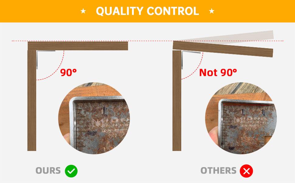 L Bracket Corner Brace(15PCS), 4 Inch Galvanized Medium L Angle Iron, Joint Fastener Brackets,90 Degree Angle Corner Bracket for Wood Furniture Frame Fence