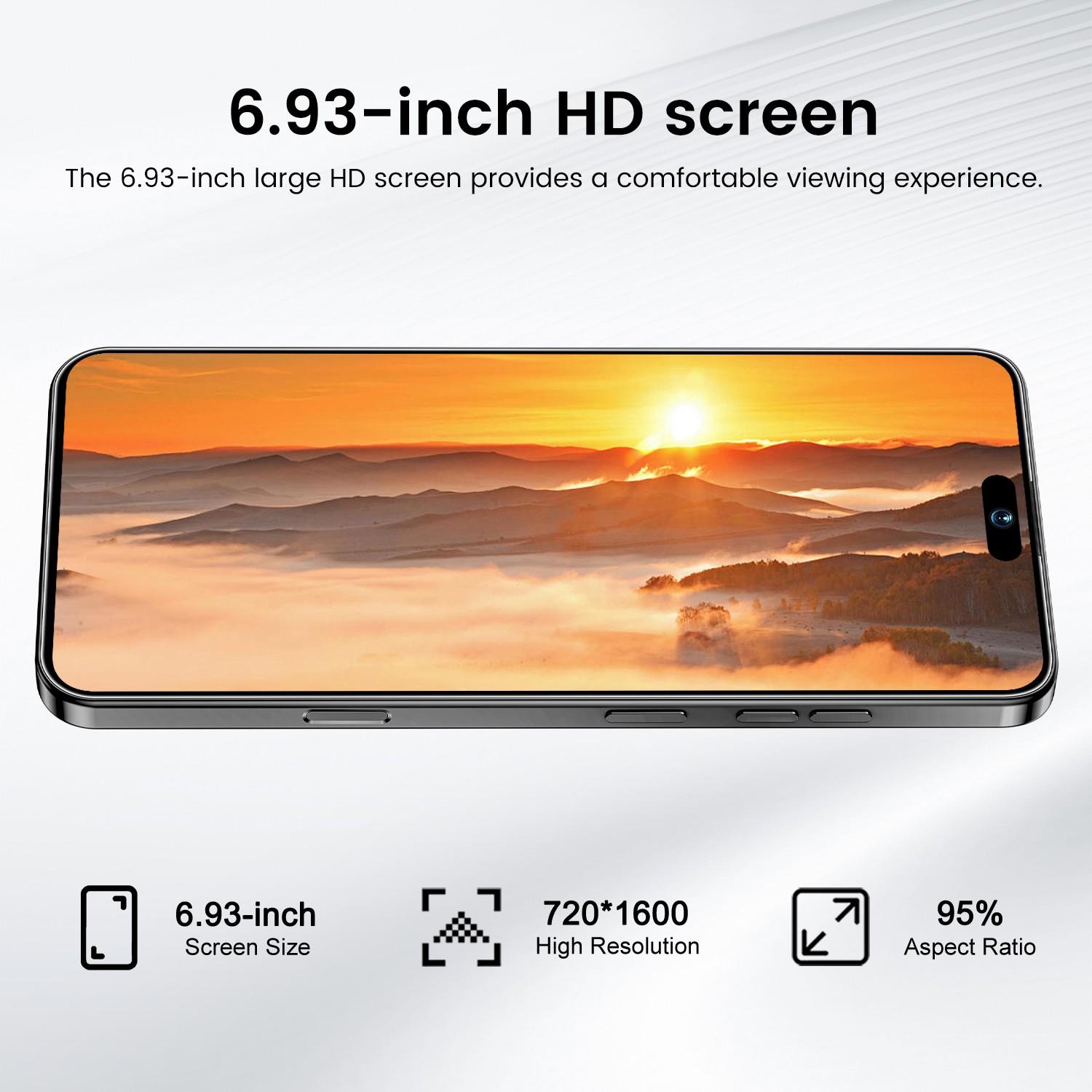 2026 New Unlocked Smart Android Phone, 4100mah Battery, 4+64GB RAM, 5mp+13mp Camera, Dual Sim, 4g Network, 6.93 Inch Screen, Octa-Core Cpu, Android 10.0