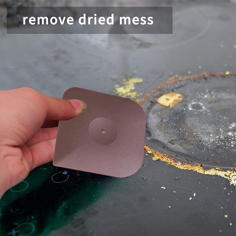 1pc, Dish Scraper Tool , Cast Iron Cleaning Scraper Food Scraper, Polycarbonate Plastic Pot Scraper, Iron Pan Scraper Scrubber for Cleaning Grease, Kitchen Scraper, Cleaning Tools, Cleaning Supplies pink christmas ribbon peach basket Cowboy Plush Ornament