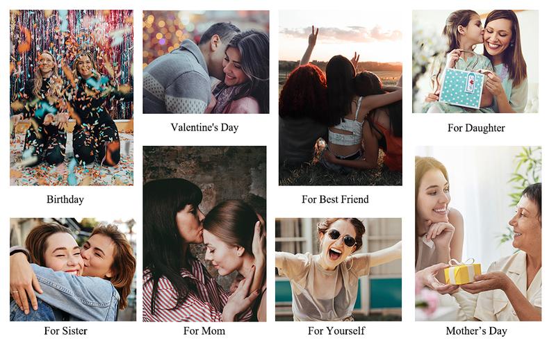 TOUPOP Valentines Day Gifts for Her,s925 Sterling Silver Rose Flower Heawrt Pendant Necklace Fine Jewelry with Created Austrian Crystal,Anniversary Mothers Day Birthday Gifts for Women Her Wife Mom Girlfriend Lady