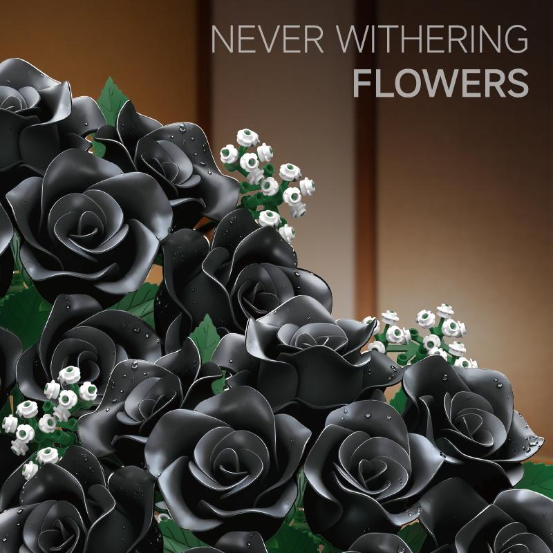 New Creative Flower Bouquet Building Block Set, Fun Assembly Toy, Ideal Gift for Kids & Adults, DIY Educational Construction Toy, Holiday Gift