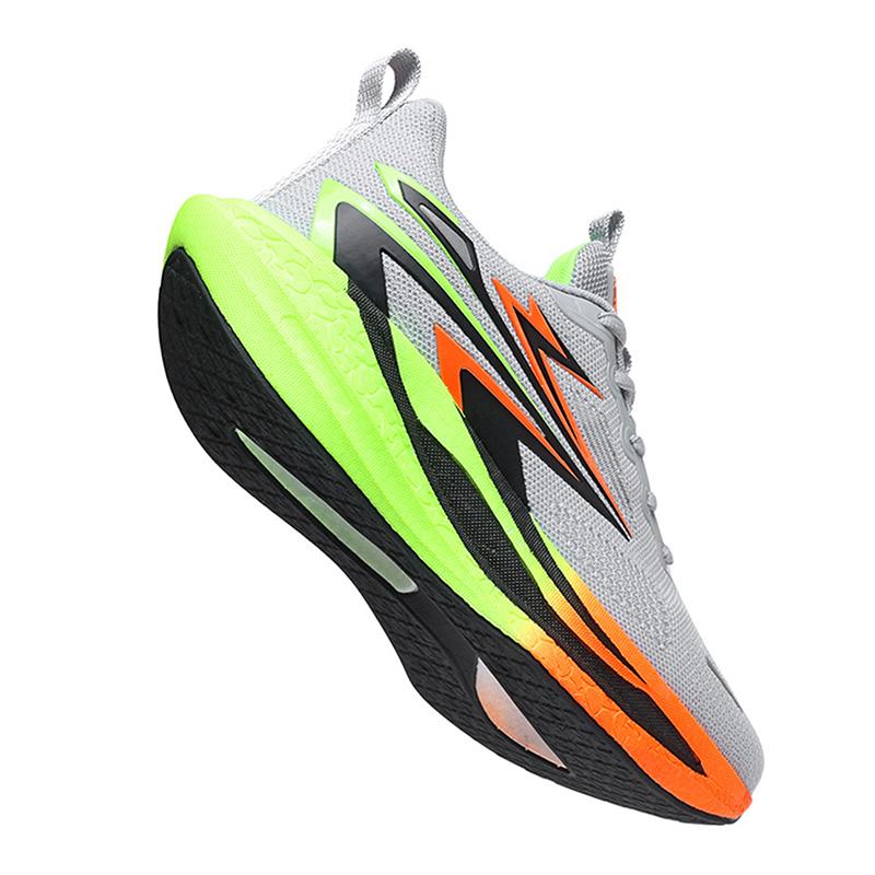 New Men's Lightweight Cushioned Athletic Running Shoes, Breathable Mesh Gradual Thick Sole, Soft Elastic Outsole Anti-Slip Durable, Multi-Color Options