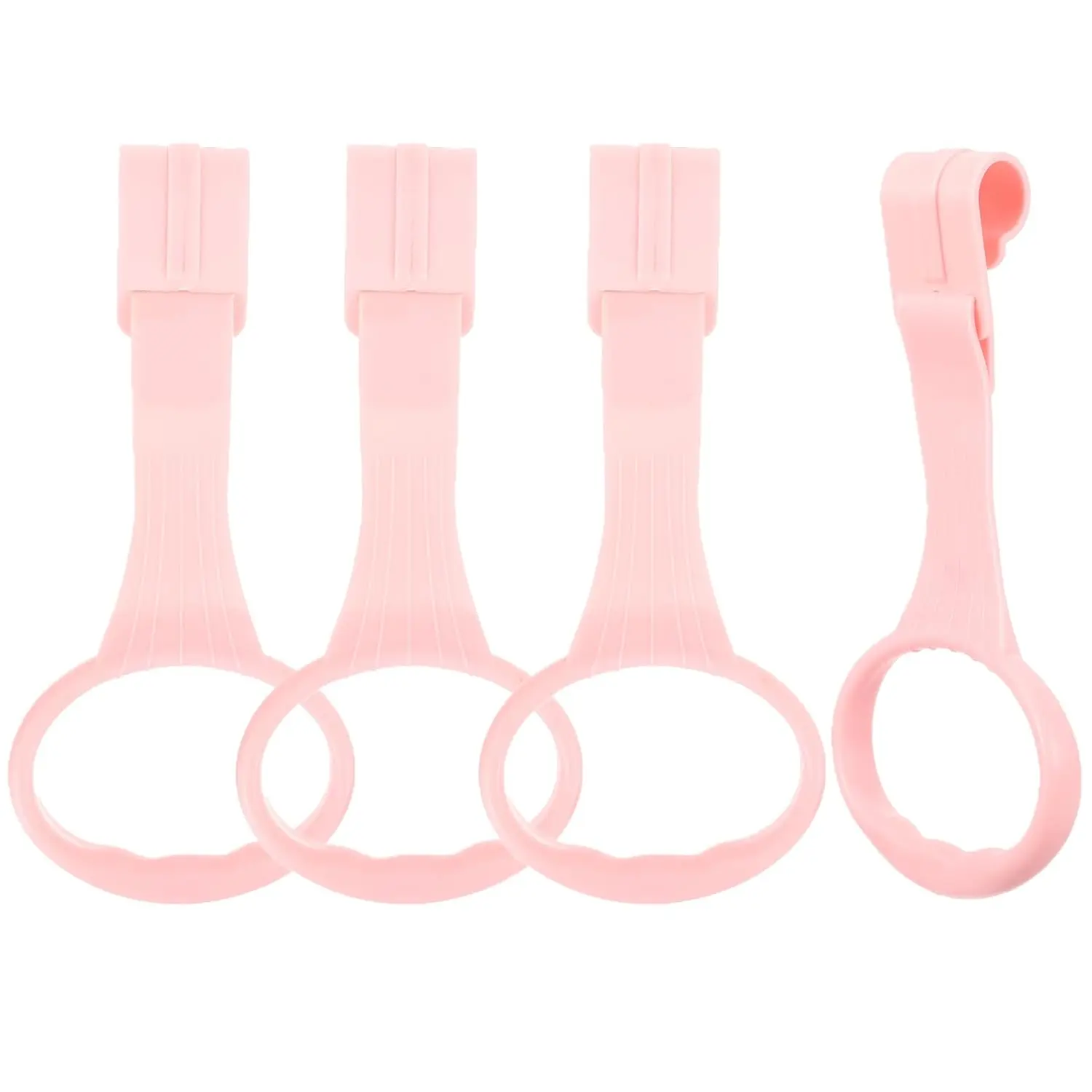 4Pcs Pink Baby Playpen Pull Up Rings, Baby Stand-Up Walking Training Tool, Essential Playpen Accessory