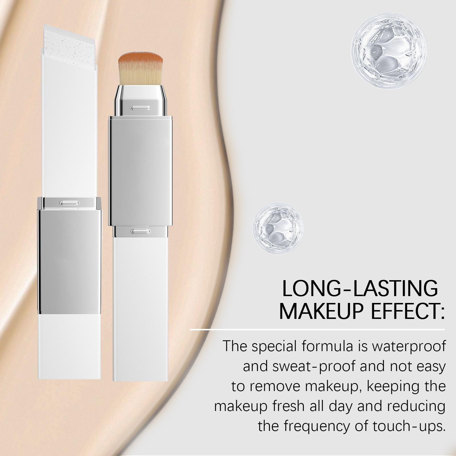 AMZ This Two-In-One Color-Changing Foundation Stick Features A Natural Color, A Light Texture, A Matte Finish, And A Clear And Transparent Finish. It Is Suitable For Daily Makeup Use