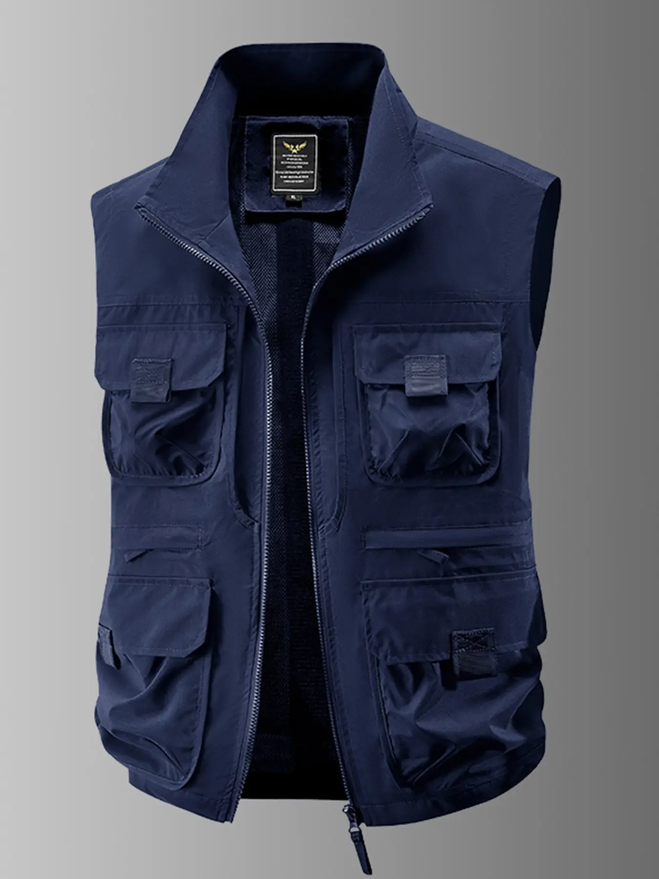 Men's Spring & Fall Casual Tactical Vest, Lightweight Quick-Dry Multi-Pocket, Outdoor Hiking Fishing Photography