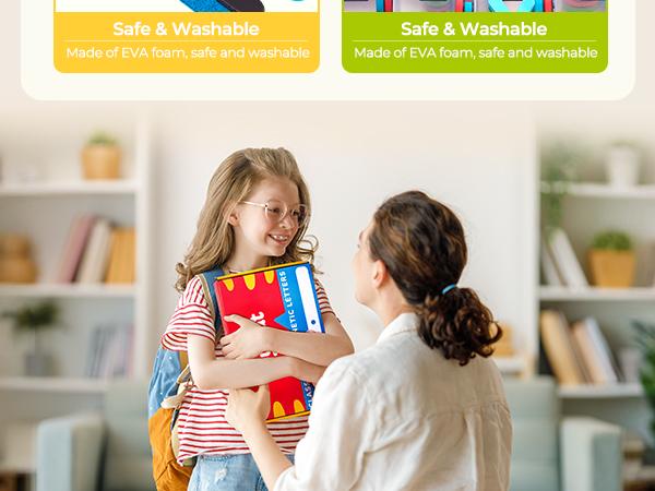 JoyCat Classroom Magnetic Letters Kit 234 Pcs with Double, Foam Alphabet Letters for Preschool Learning, Fridge ABC Education Toys, Educational Tools