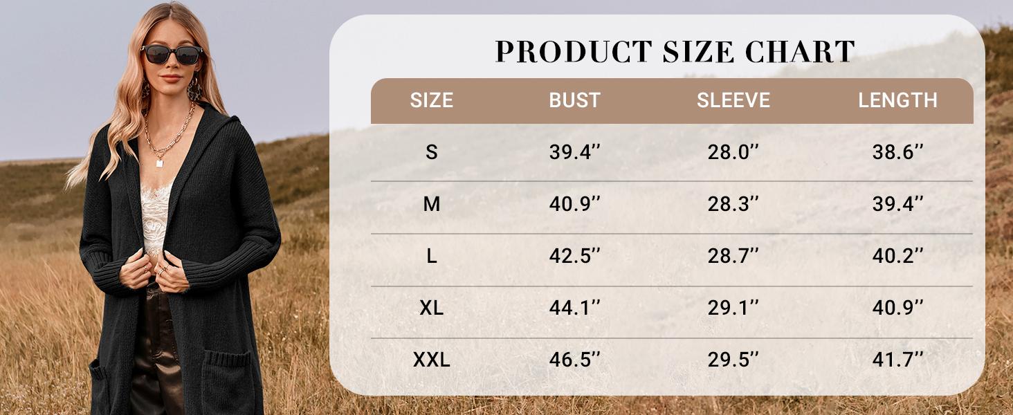 Saodimallsu Womens Long Cardigans Cable Knitted Open Front Oversized Hooded Outerwear Sweater Coat