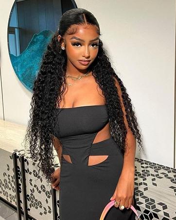 5X5 Water Wave Lace Closure Wigs Human Hair Upgraded Glueless Wig Wear And Go Glueless Wigs Human Hair Pre Plucked Pre Cut Ready to Wear Glueless HD Lace Front Wigs for Women 180% Density