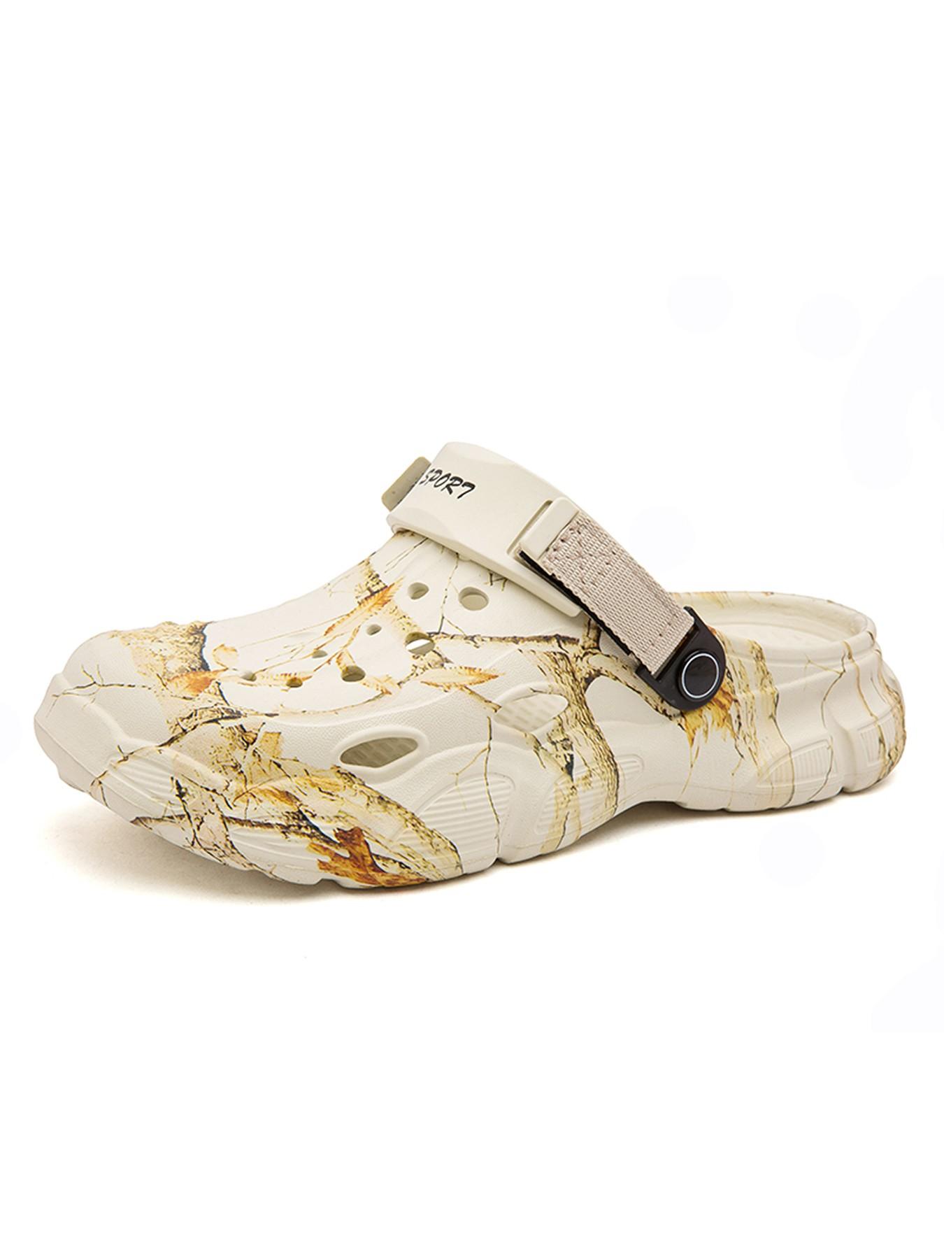 Summer Men's Sandals, New Home Garden Shoes, Comfortable Lightweight, Anti-Slip Soft Sole, Men's Slippers, Open-Toe Design