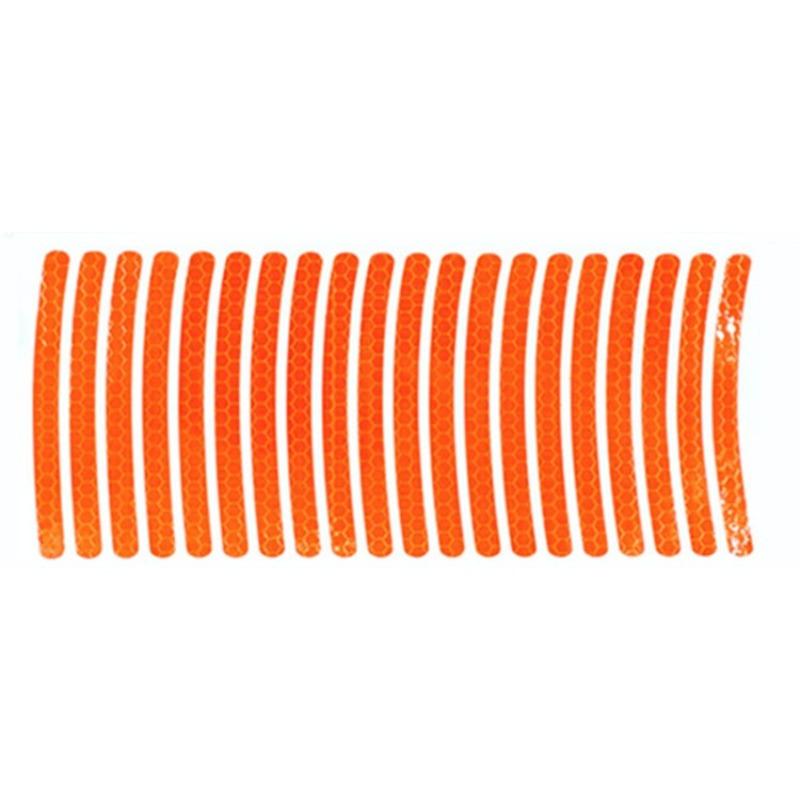 Reflective Wheel Stickers, Tire Warning Stickers, Rainbow Cool Creative Motorcycle Electric Bike Color Markers, Safety Accessories