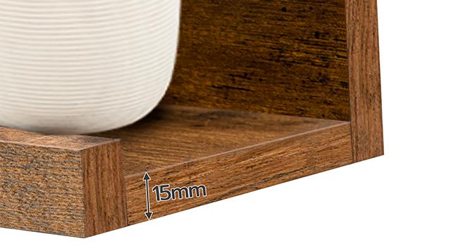 HOOBRO 35.4 Inches Hanging Shelf with Raised Edge and Invisible Brackets, Floating Shelves, Wall Shelf Set of 3, for Bathroom, Bedroom, Kitchen, Office, Living Room Decor, Rustic Brown HOOBRO 35.4 Inches Hanging Shelf with Raised Edge and Invisible Brackets, Floating Shelves, Wall Shelf Set of 3, for Bathroom, Bedroom, Kitchen, Office, Living Room Decor, Rustic Brown