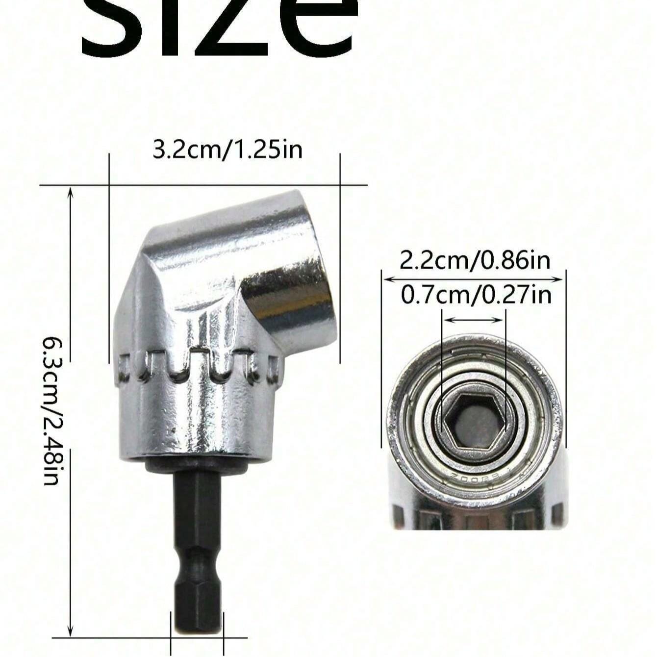 105 Degree Right Angle Drill Adapter, 1 Piece Corner Drill/punch, Suitable for Narrow Spaces, Home Decoration, Building Renovation, Compatible with Milwaukee Tools