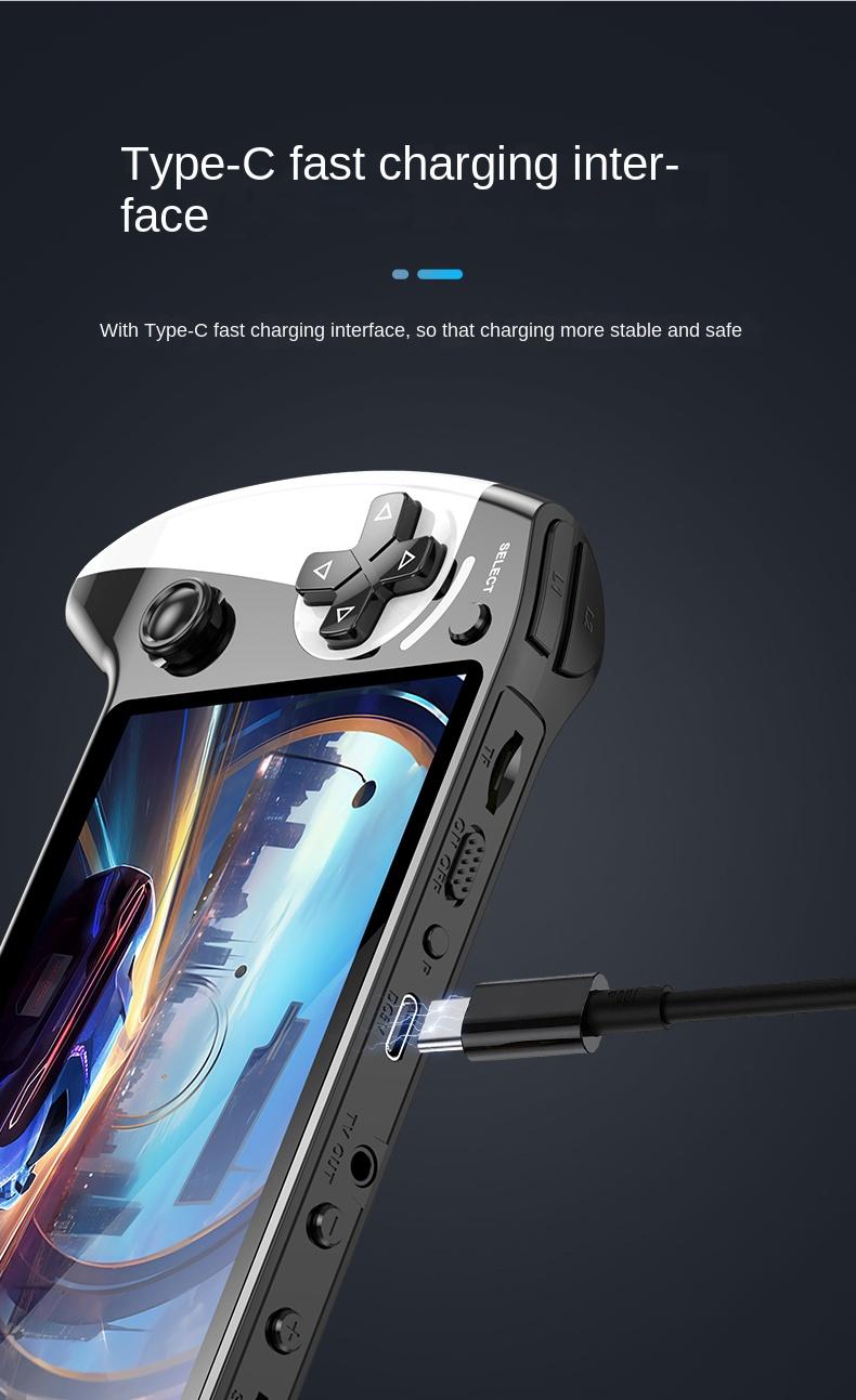 Portable Game Console, Handheld Gaming Console, Rechargeable Device with Over 3500 Built-In Games, Perfect Gift for Adults & Kids