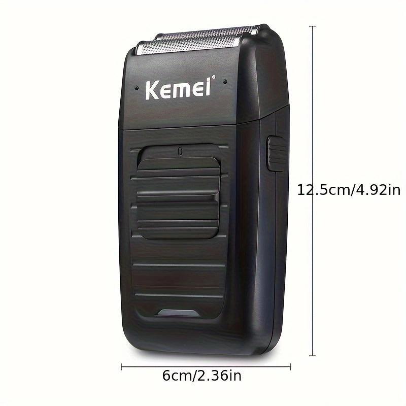 Kemei Rechargeable Electric Razor for Men, USB Charging, Wet/dry Shaving, Ergonomic Design, Long Battery Life, Perfect Father's Day Gift