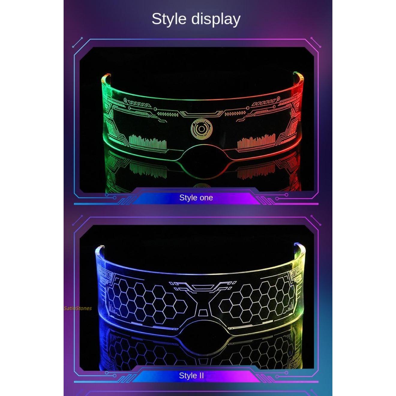 Light-Up LED Party Glasses - Futuristic Sunglasses for Adults, Glow in the Dark Neon Shades, Cosplay Prop, Rave Accessory, Party Favor, Great Gift Idea,summervibes