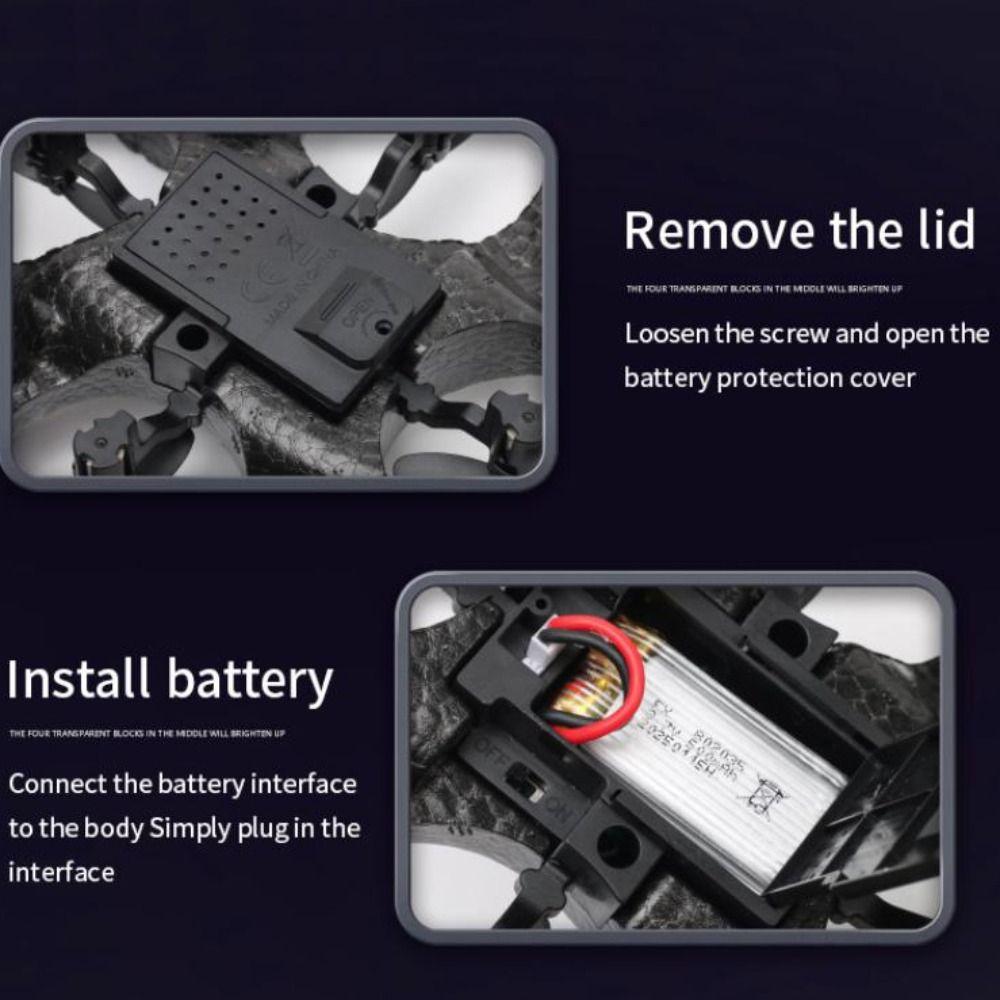 EPP Foam Remote Control Foam Fighter RC Drones Gravity Sensing Four Motor Helicopter Toy Durable with Light RC Hobby Jet Plane