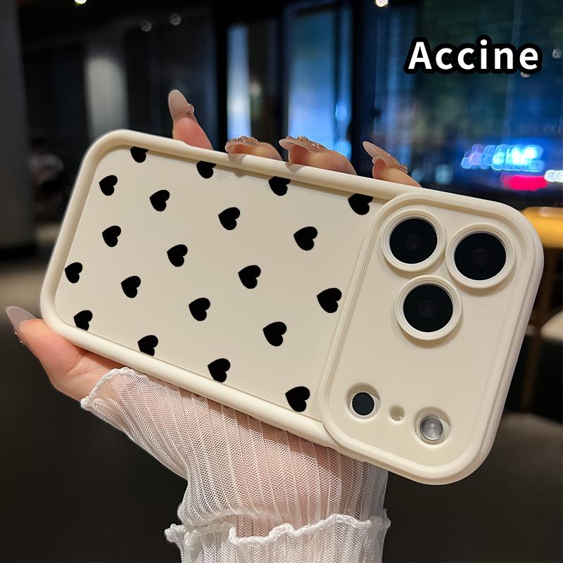 Popular Love Heart Pattern Case for iPhone 17 16 15 14 Pro Max 13 12 11 XR XS Air Plus Shockproof Non Slip Military-Grade Protection Silicone Cover