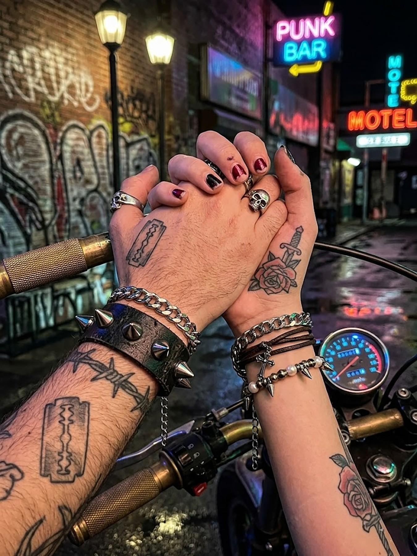 Unisex Punk Style Thick Chain Cuban Bracelet, Adjustable Zinc Alloy Design, Perfect for Daily Wear, Parties, Music Festivals, Gifts