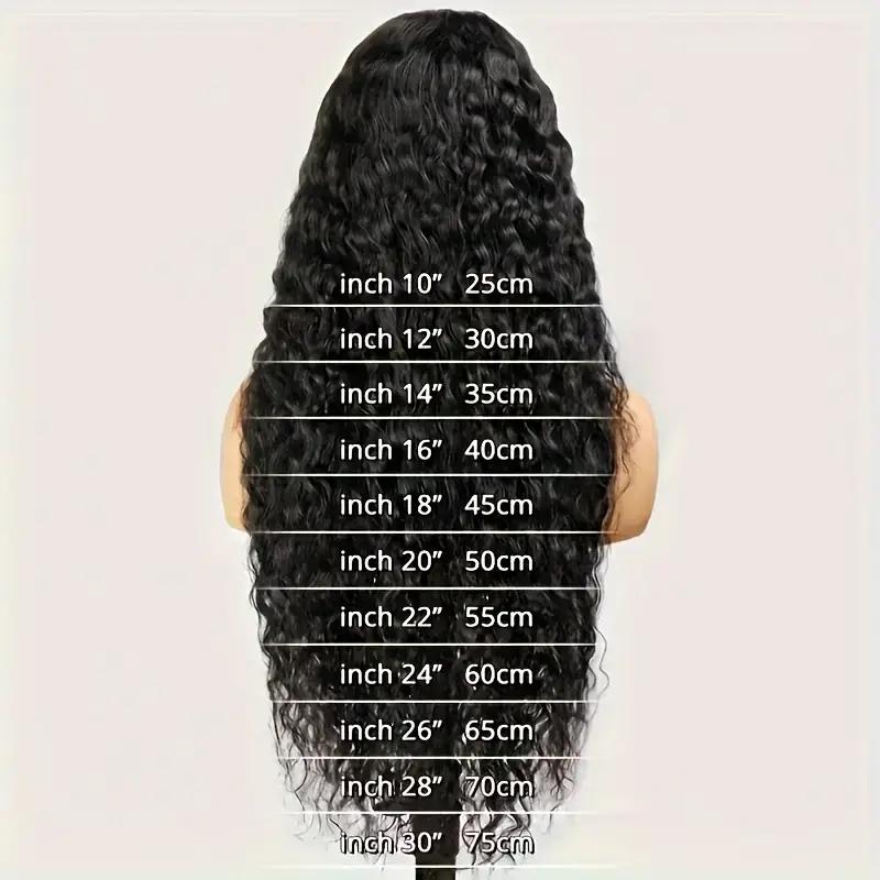 Bling Hair Brazilian 12-36 Inches Deep Wave 13x4/13x6 Transparent Front Human Hair Wigs 13x4 Curly Water Wave Lace Frontal Wigs For Woman