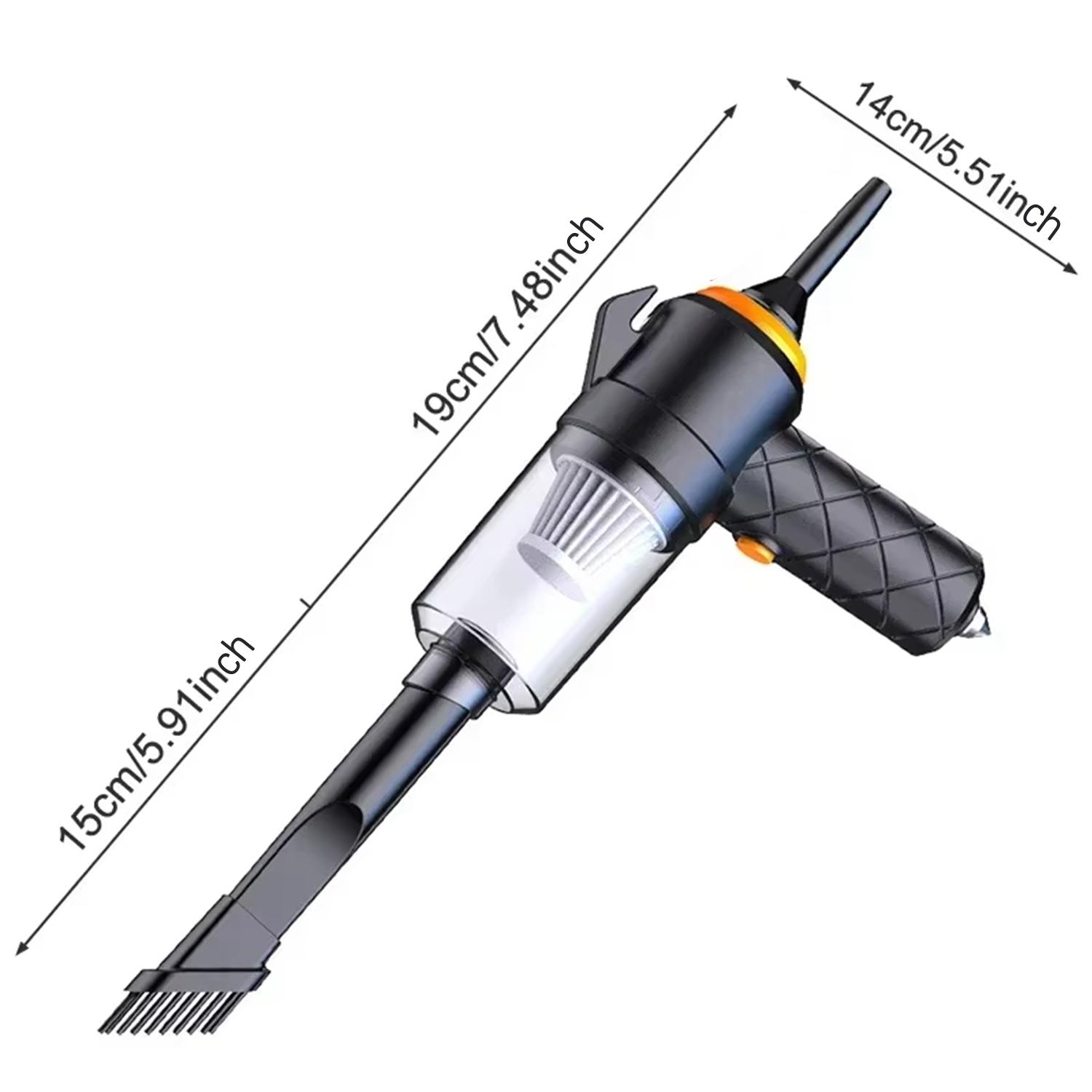 Portable High-Power Wireless Vacuum Cleaner, Multi-Function Blowing & Suction Handheld Vac with Emergency Safety Knife Blade Function, Rechargeable Design