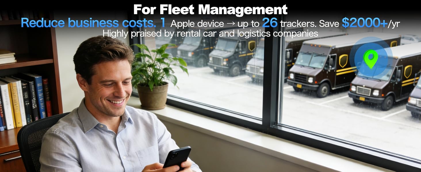 LIONO Car GPS Tracker & Charger with Built-in Rechargeable Battery, GPS Tracker for Vehicles, Hidden Car Tracker for Anti-Theft & Parking Location, for Family& Fleets, No Monthly Fee, No SIM, iOS Only