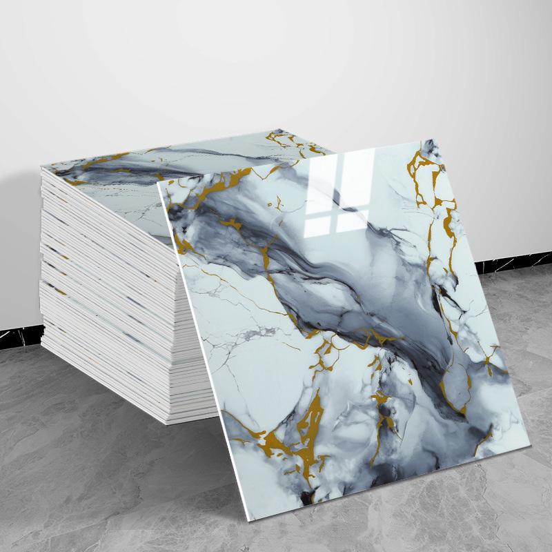 Self-Adhesive Waterproof Faux Marble Finish Marble Wall Stickers, Faux Tile Wallpaper for Renters, DIY Home Decor, Moisture Resistant, Easy Installation Self-Adhesive Waterproof Faux Marble Finish Marble Wall Stickers, Faux Tile Wallpaper for Renters, DIY Home Decor, Moisture Resistant, Easy Installation