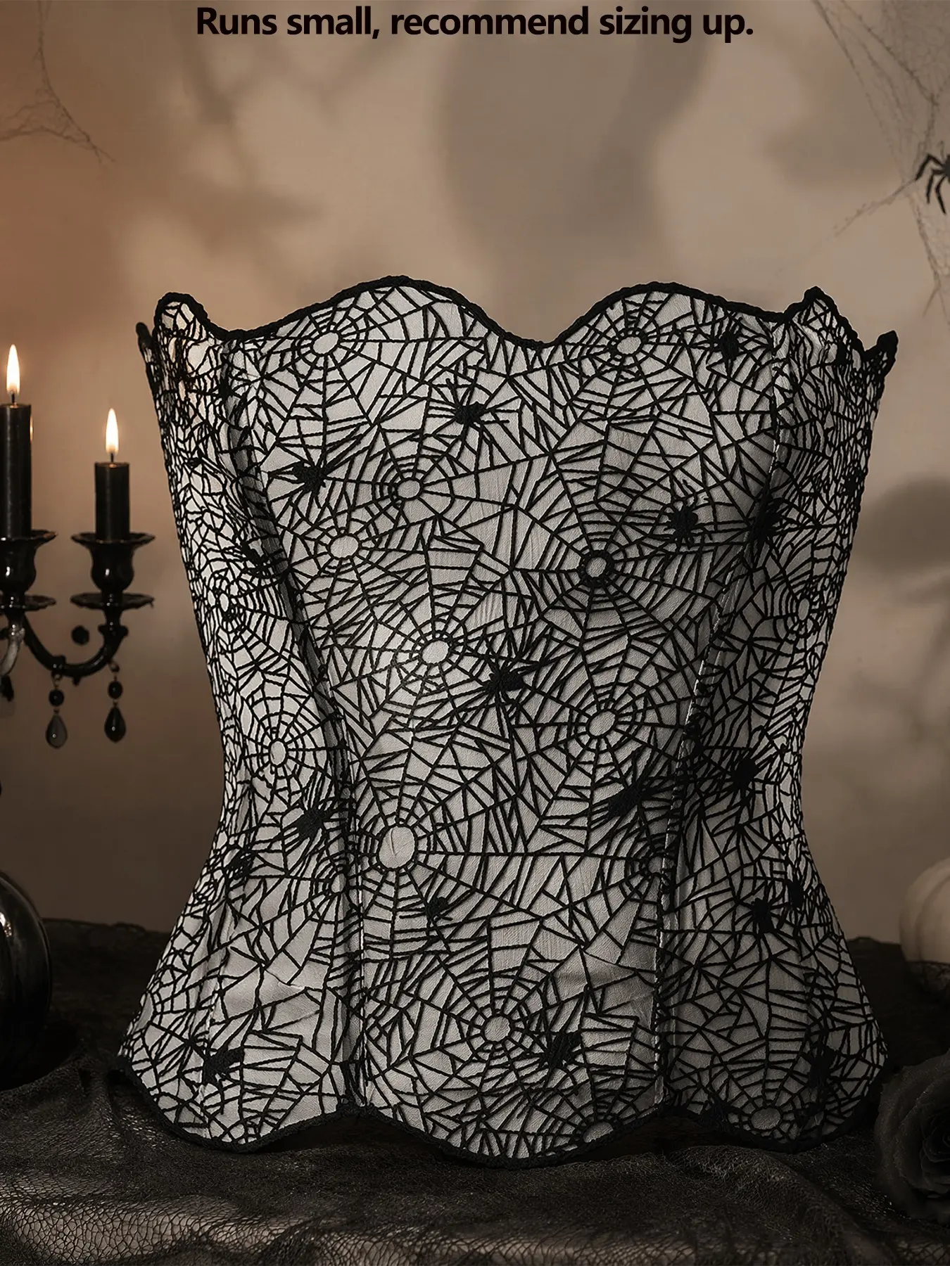 Women's Random Pattern Lace Up Shapewear Tube Top, Elegant Contrast Lace Corset Top, Tummy Control Shapewear for Women, Tummy Shaping Shapewear