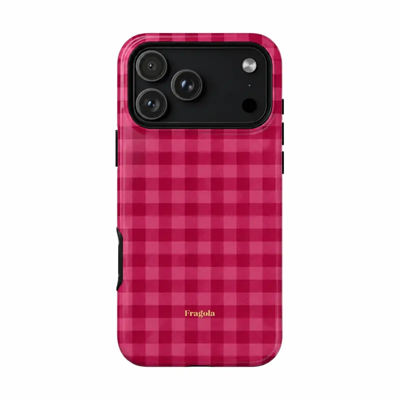 Pomegranate & Strawberry Customized TPU-Polycarbonate Silicone Waterproof Smartphone Case Cover Casing - Durable Device Accessory, Multi-Model Protector with Non-Woven Layer for iPhone 18 Pro Max,17,16,15,14,13,12,11 Pro,Max,Air,Plus