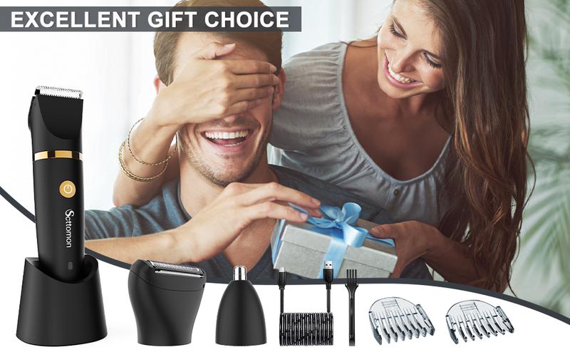 Scttomon 3 in 1 Electric Body Hair Trimmer,Groin Hair Trimmer for Men,Waterproof Electric Shaver Nose Hair Trimmer,Men's Hair Removal Device Cordless,Manscape Trimmer with Standing Recharge Dock Scttomon 3 in 1 Electric Body Hair Trimmer,Groin Hair Trimmer for Men,Waterproof Electric Shaver Nose Hair Trimmer,Men's Hair Removal Device Cordless,Manscape Trimmer with Standing Recharge Dock